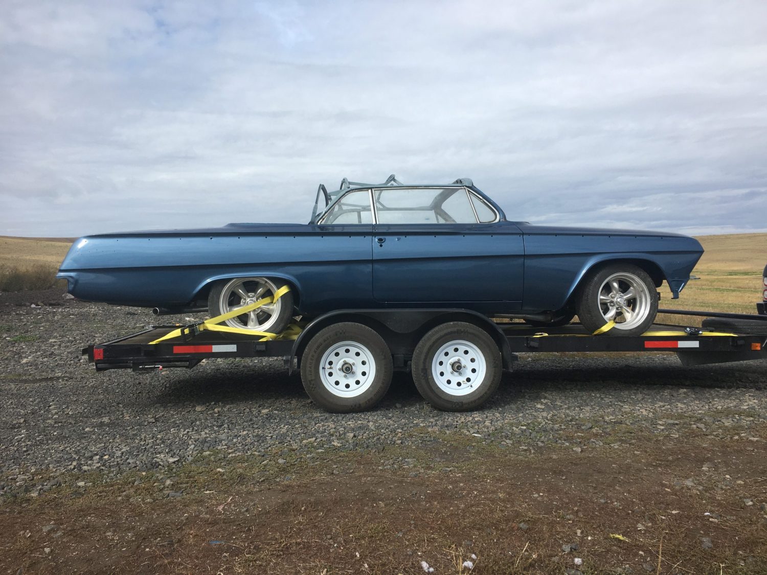 The ’62 Impala SS Convertible has finally been painted!